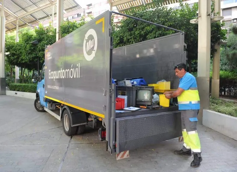 Aragón Punto de recolección de reciclables